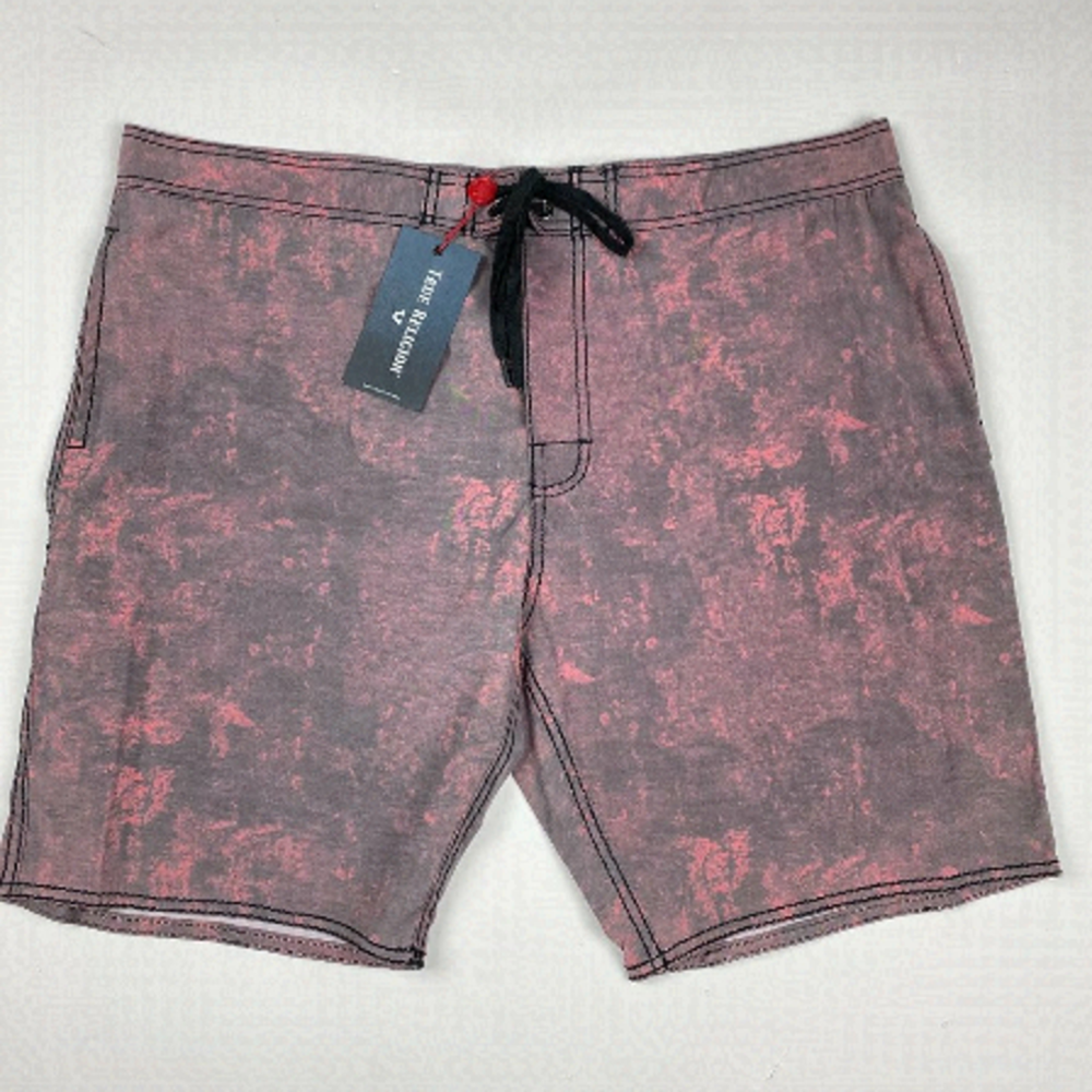 NEW True Religion Boardwalk Board Walk Swim Shorts Mens Size 42 Red Trunks